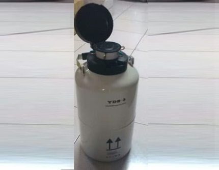 تانک ازت 3 لیتری دارای کنیستر