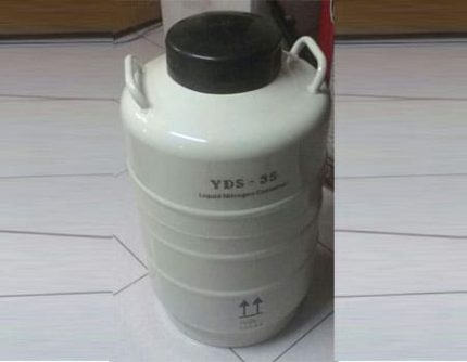 تانک ازت 35 لیتری دهانه گشاد