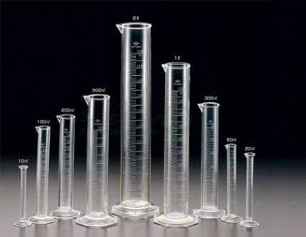 استوانه مدرج با پایه شش گوش / پایه مدرج