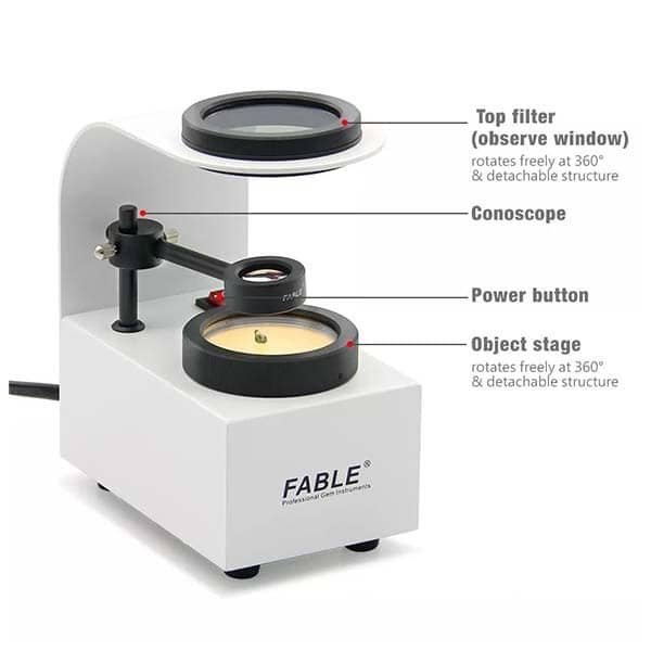 پلاریسکوپ پلاریسکوپ رومیزی جواهر شناسی Fable مدل FTP-LED - تصویر 1
